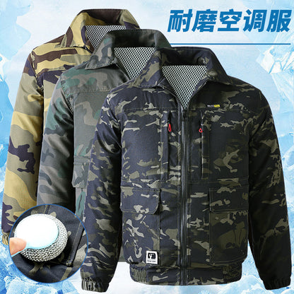 Summer Cooling Air-Conditioned Clothing for Men, Refrigeration Clothing with Fan, Welding Site Heatstroke Prevention Labor Protection Work Clothes