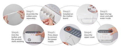 Cross-border New Air Humidifier Home Silent Bedroom Five-hole Spray Aromatherapy Creative Dynamic Colorful Voice Control Pick-up