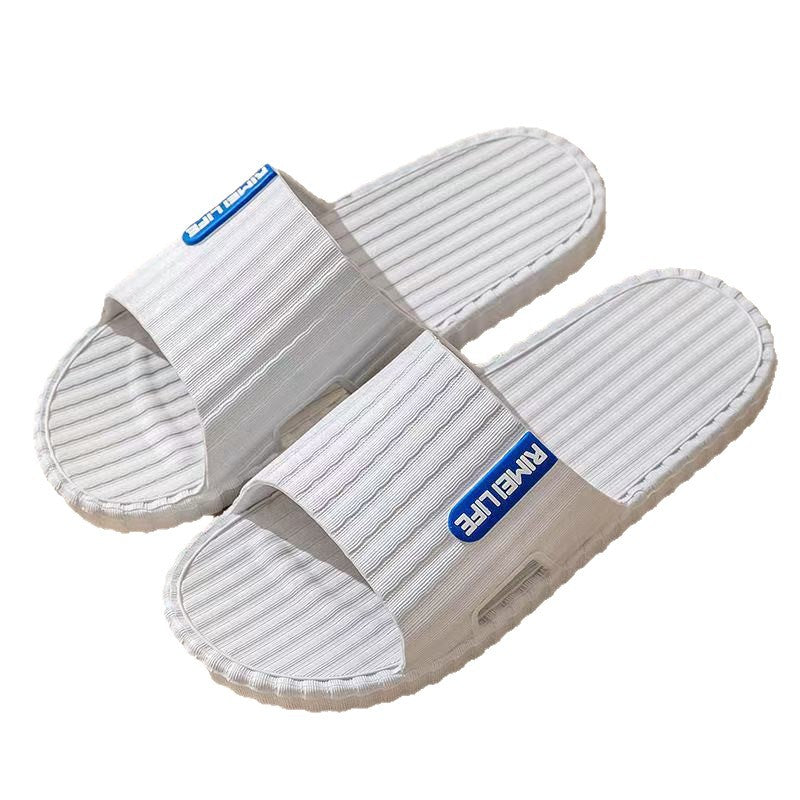 Bathroom Slippers Comfortable Flat Heel Slippers Four Seasons Universal Outdoor Personality Simple Comfortable PVC Slippers Wholesale