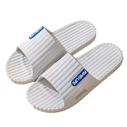 Bathroom Slippers Comfortable Flat Heel Slippers Four Seasons Universal Outdoor Personality Simple Comfortable PVC Slippers Wholesale