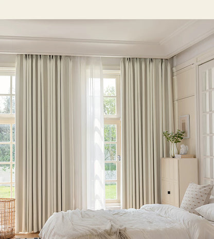 2026 New Summer Blackout Curtain Fabric, Sunshade and Heat Insulation for Living Room and Bedroom, Simple Modern Blackout Curtain Finished Product