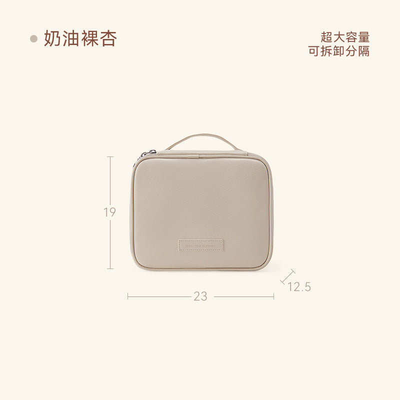 Cosmetic Bag Women's 2025 New Portable Cosmetic Case Travel Cosmetic Brush Bag Large Capacity Cosmetic Storage Bag High-end