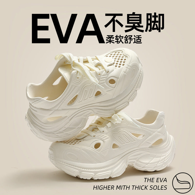 Thick-Soled Clogs for Women, Summer Sports and Leisure 2025 New Internet Celebrity Fashion Non-Slip Toe-Cap Sandals
