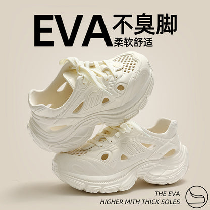 Thick-Soled Clogs for Women, Summer Sports and Leisure 2025 New Internet Celebrity Fashion Non-Slip Toe-Cap Sandals