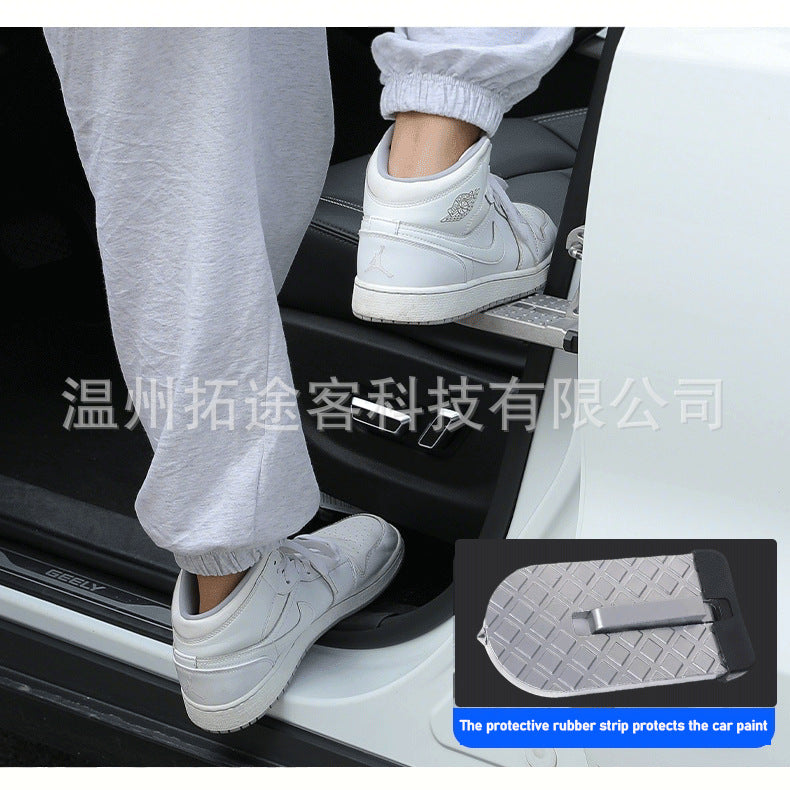 Car Assist Pedal for Climbing onto the Roof, Door Pedal, Car Door Step, Lightweight and Foldable