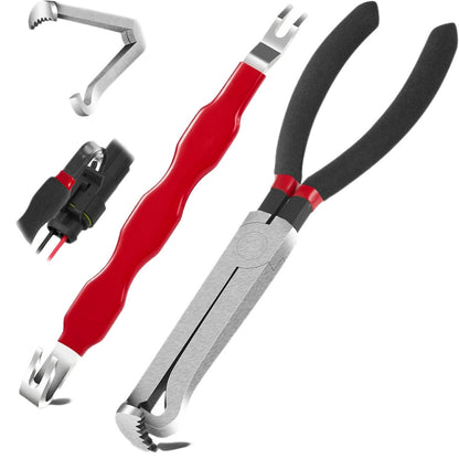 Red and black elbow 60 degree power-off pliers bolt pliers multi-purpose pliers car oil pipe separation harness pliers cross-border pliers