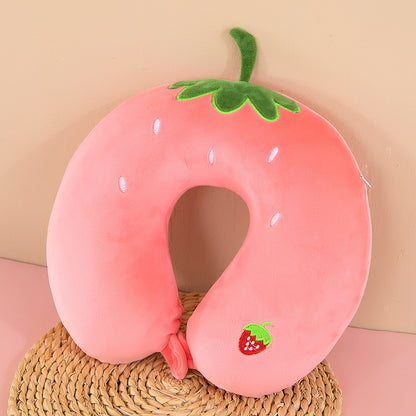 Neck Pillow Travel Memory Foam U-shaped Pillow Cartoon Gift Sponge Sleeping Neck Pillow Embroidery Slow Rebound Nap Pillow