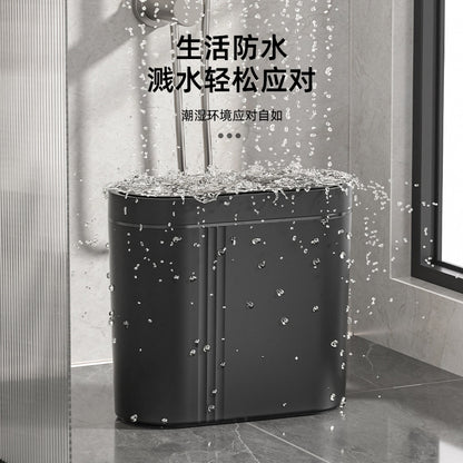 Household intelligent induction trash can large capacity electric open lid gap trash can kitchen sanitary wall trash can