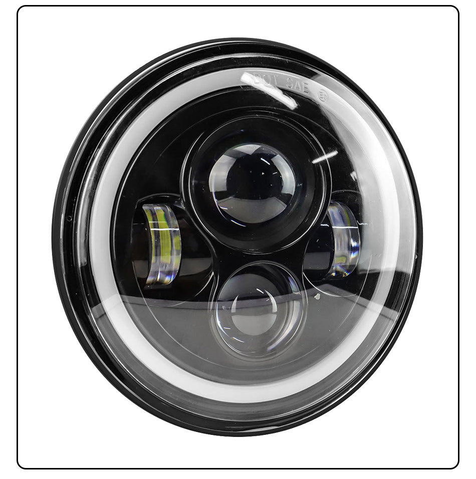 Car Led Headlights 7inch Wrangler Angel Eye Headlights Harley Motorcycle 60W Super Bright Headlights
