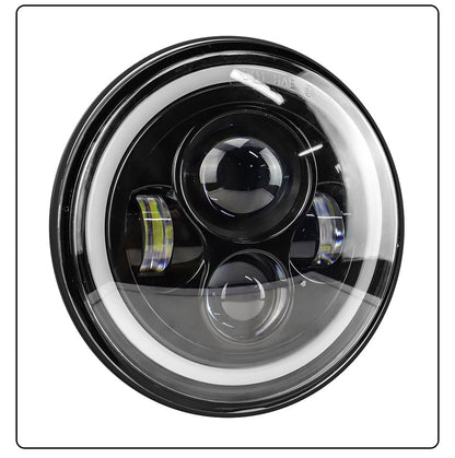 Car Led Headlights 7inch Wrangler Angel Eye Headlights Harley Motorcycle 60W Super Bright Headlights