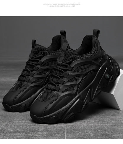 Lion Eagle Dell Torre Shoes Men's Shoes Breathable 45 Thick Bottom Black Plus Size 46 Joker 47 Casual Shoes 48 sneaker