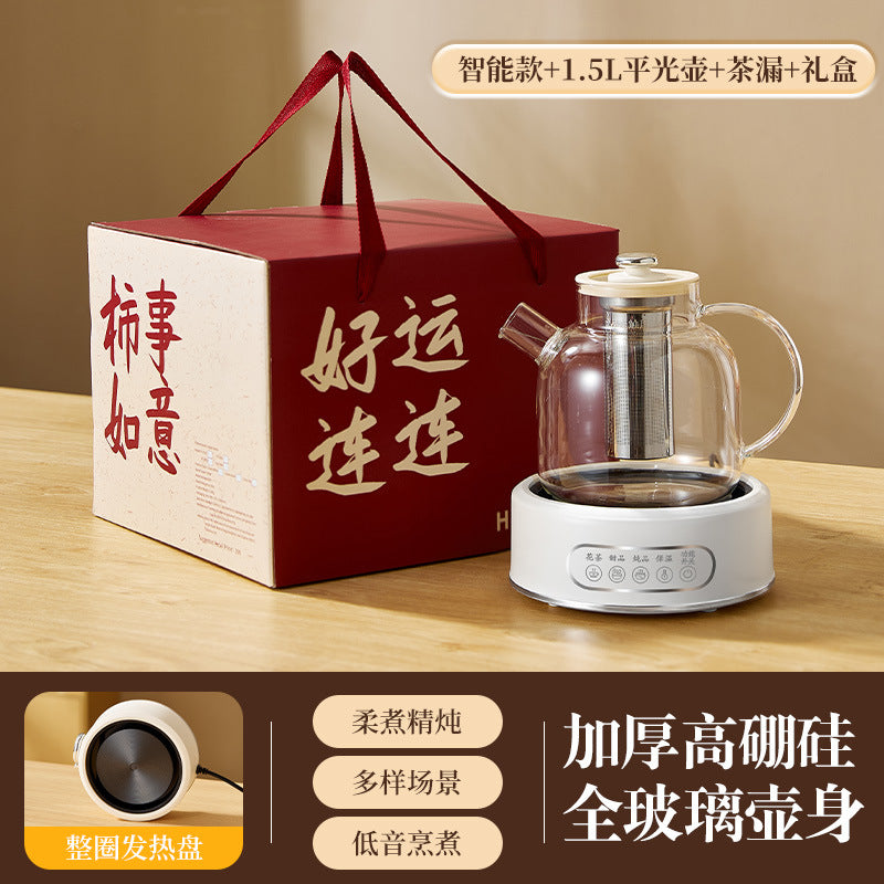 Health Pot Multi-functional Home Office Full Glass Flower Tea Pot Large Capacity Kettle Boiling Tea Pot Gift Box Gift