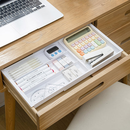 Drawer Retractable Storage Box Cosmetics Sundries Compartment Storage Box Partition Organizer Box Home Kitchen Tableware