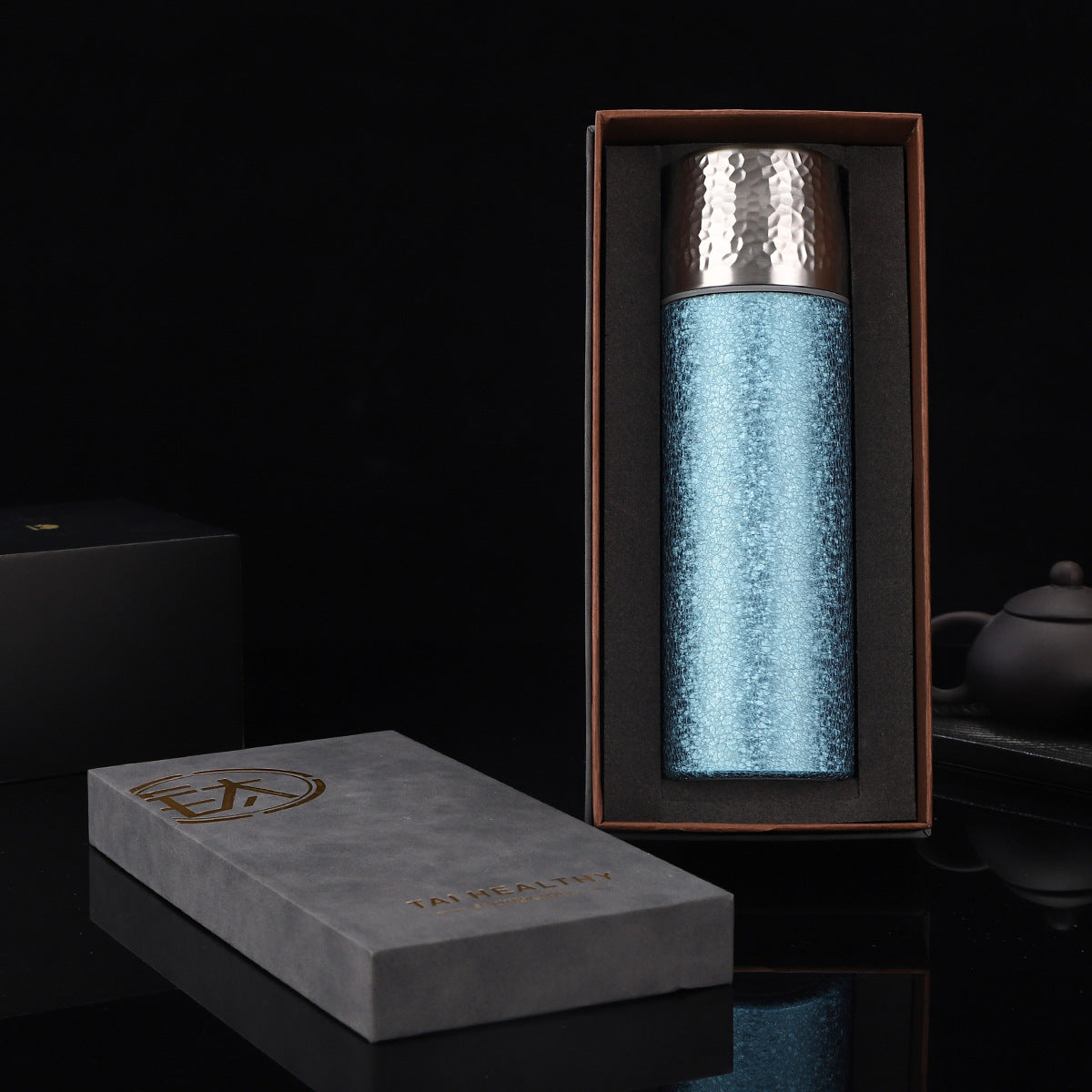 New High-Looking Pure Titanium Insulated Titanium Cup, Light Luxury and High-End Business Gift Water Cup, High-End Household Tea Cup