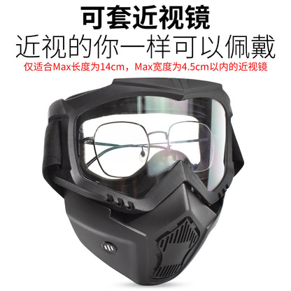 Zlang tactical mask outdoor riding cross-country skiing goggles mask lens 3mm outdoor CS protective equipment