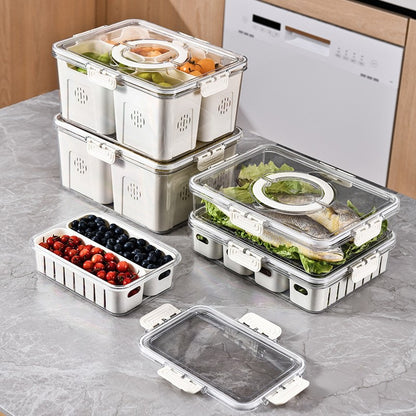 Fresh-Keeping Box Plastic Storage Thickeneded Refrigerator Dust-Proof Finishing Household Artifact Special Kitchen New Plastic Box