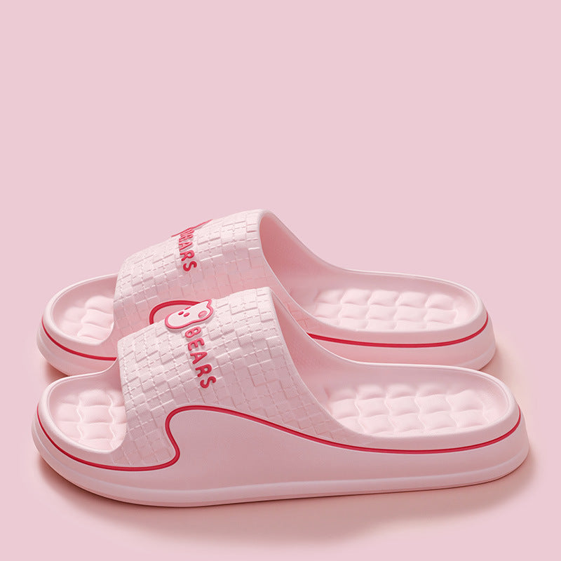 Stepping on excrement feeling sandals and slippers women's summer new home non-slip bathroom home men's eva cool tray factory wholesale cross-border