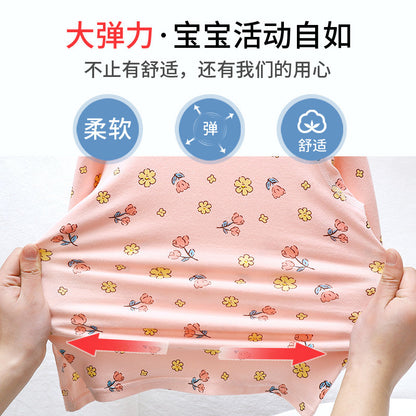 Children's Pajamas suit 2024 Autumn Baby Lycra Underwear Boys Home Clothes Girls Autumn Clothes Pants Children's Clothing Wholesale