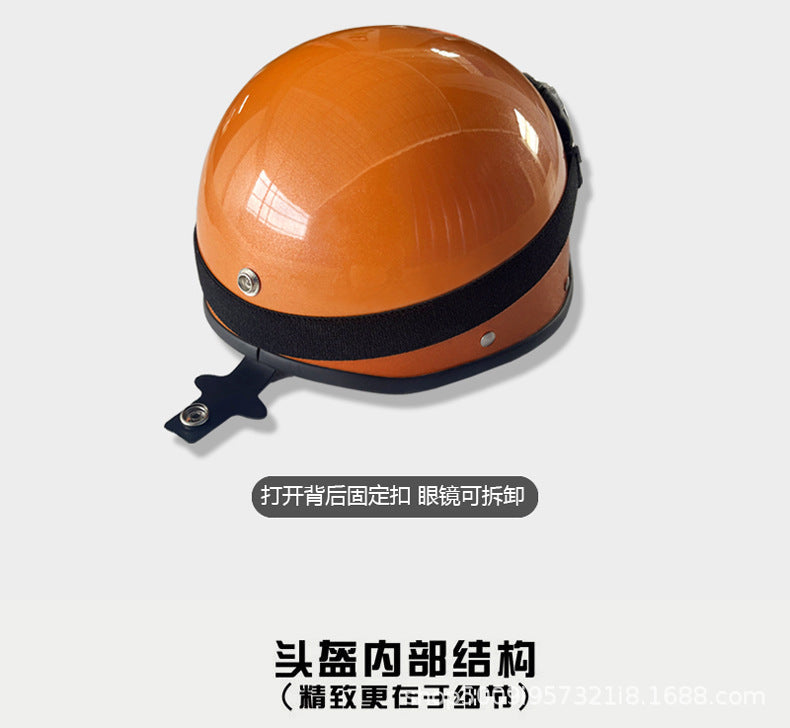 Factory Outlet GB 3C Harley Retro Half Helmet Lightweight Summer Electric Vehicle Helmet Safety Helmet Unisex