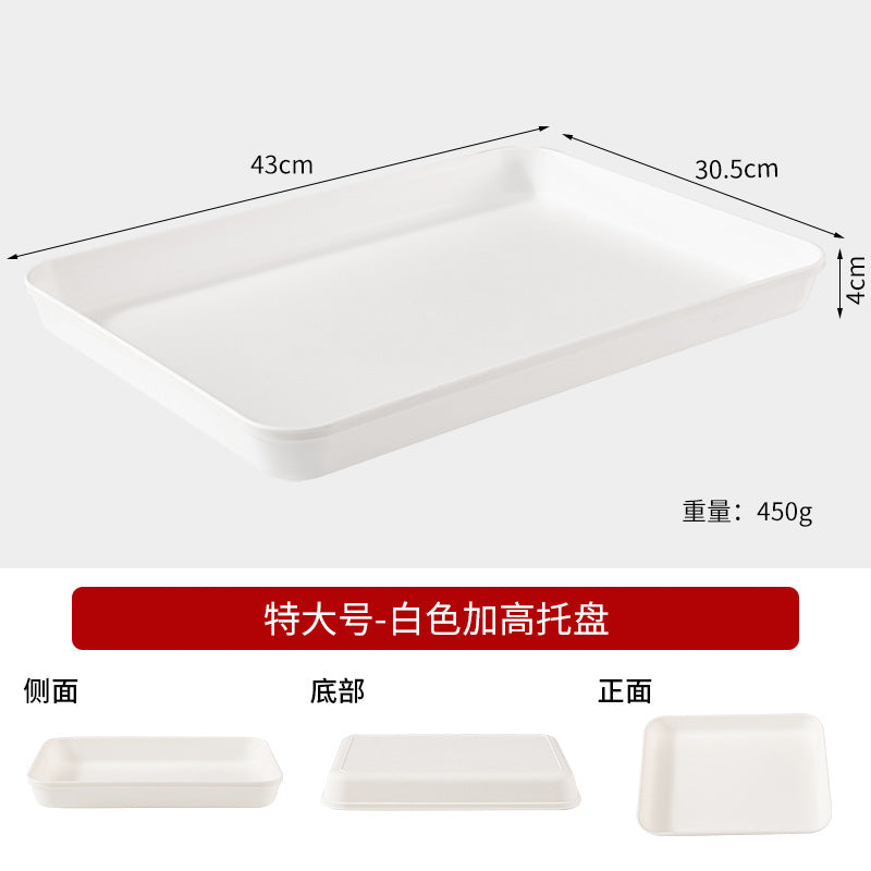 Commercial Deepening Tray Rectangular Kindergarten Plastic Storage Tray for Hot Pot Food Preparation Tray with Marinated Flavor Marinated Dishes Display Tray