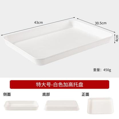Commercial Deepening Tray Rectangular Kindergarten Plastic Storage Tray for Hot Pot Food Preparation Tray with Marinated Flavor Marinated Dishes Display Tray