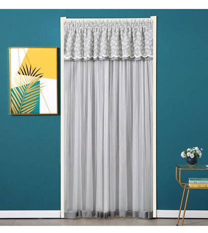 New Lace Anti-Mosquito Curtains, Door Curtains, Gauze Curtains, Entry Double-Layer Silent Bedroom Curtains, Fly-Proof Summer Curtains, Door Curtains