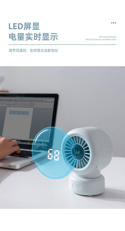 Cross-border stroller octopus mini fan outdoor silent large air volume shaking head can be handheld USB charging