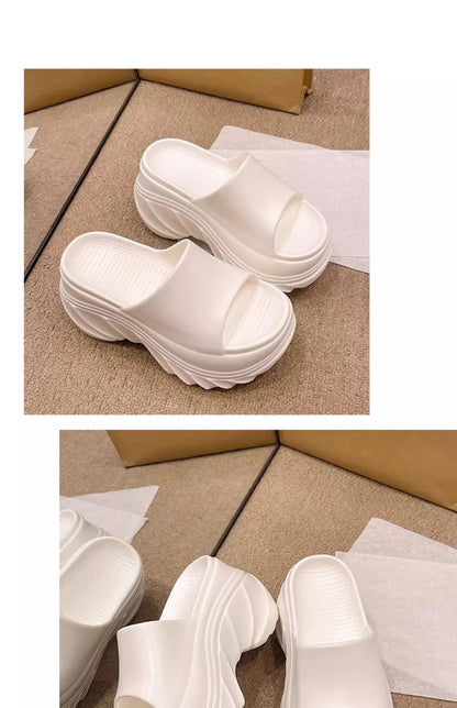 9CM height-increasing thick-soled slippers women's summer sandals EVA high-end non-slip non-smelly feet home wear wholesale