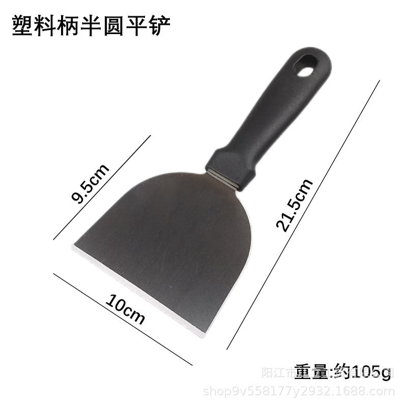 Triangle Stainless Steel Teppanyaki Grilling Shovel Multi-use Steak Hand-held Pancake Shovel Restaurant Teppanyaki Cuisine Gadget