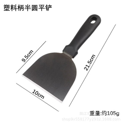 Triangle Stainless Steel Teppanyaki Grilling Shovel Multi-use Steak Hand-held Pancake Shovel Restaurant Teppanyaki Cuisine Gadget