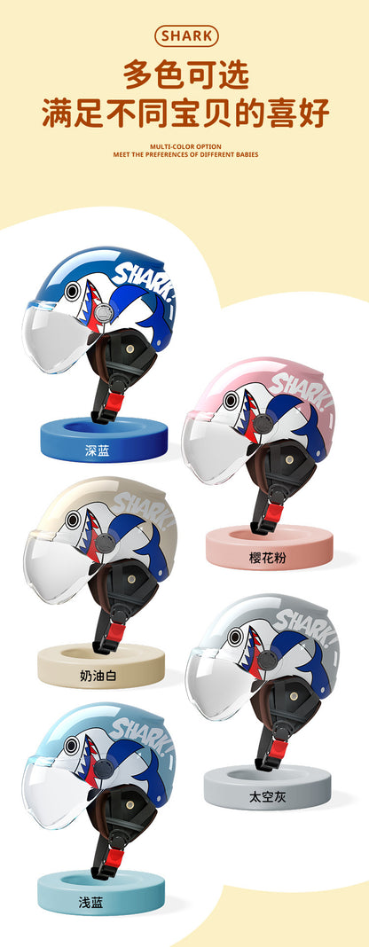 New National Standard 3c certified children's helmet boy baby girl electric car Children's helmet Four Seasons Universal half helmet