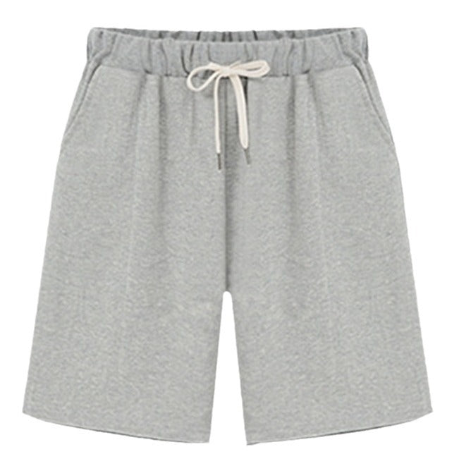 Small Sweat Pure Cotton Shorts Breathable Women's Summer High Waist Thin Loose Sports Casual Pants Slimming Straight Pants Women's Pants