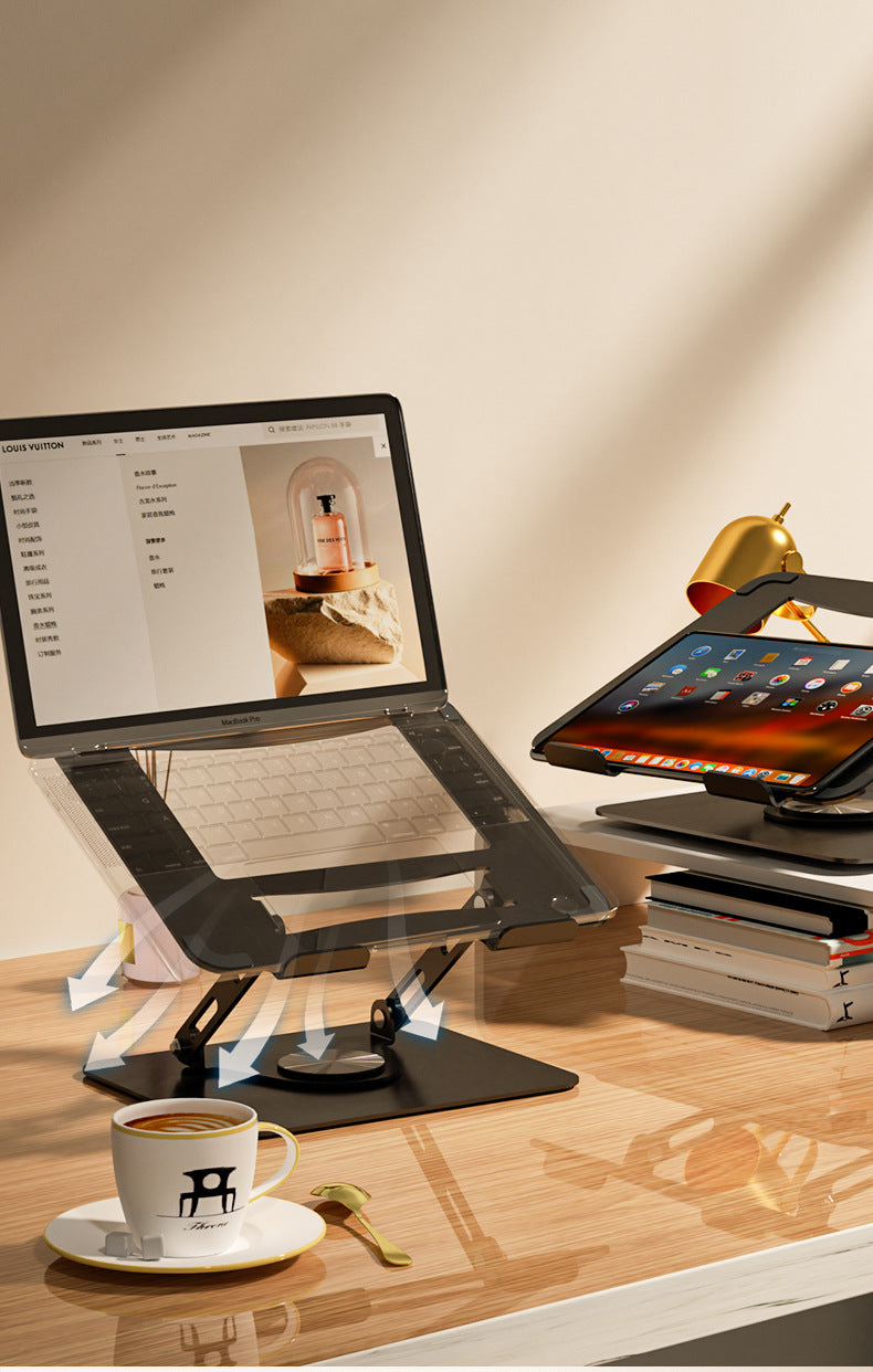 Cross-border Laptop Cooling Computer Bracket Foldable Lifting Multi-function Rotatable Portable Computer Bracket