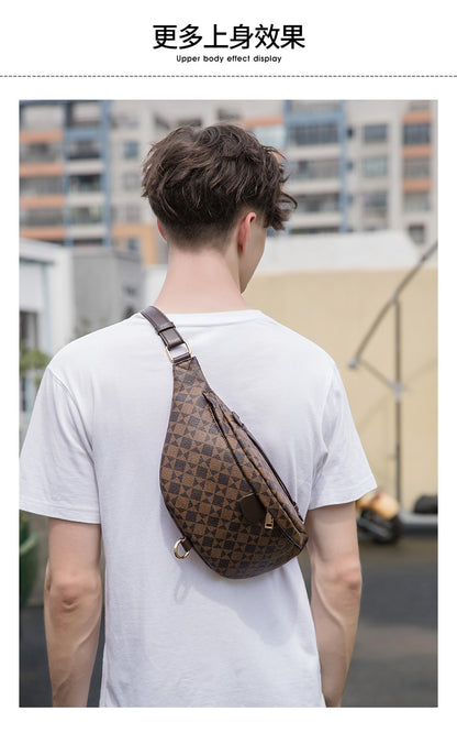 Wear-Resistant Waist Bag for Construction Site Work for Men and Women 2025 Spring and Summer New European and American Casual Versatile Trendy Big-Name Outdoor Chest Bag