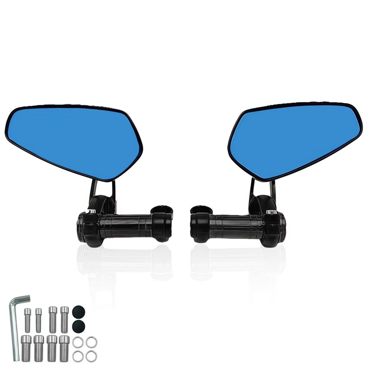 Motorcycle Off-Road Vehicle Modified Universal Folding Mirror Mount Reflective Mirror Cnc Aluminum Alloy Rearview Mirror