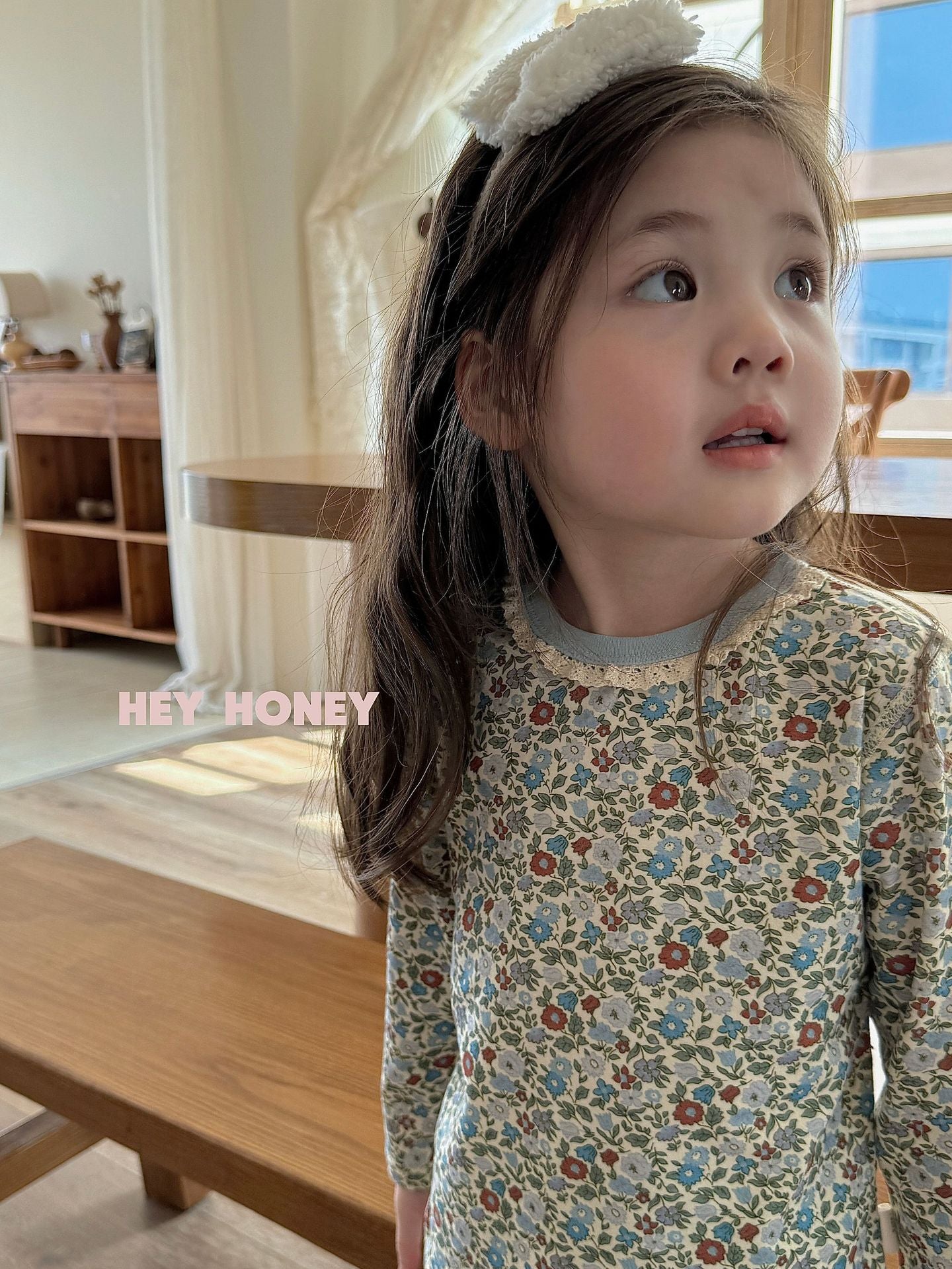 Spot Large and Small Roll Heyhoney24 Lycra Cotton Boys and Girls Autumn Clothes Intimates Printed Home Clothes Pajamas Two-Piece Set