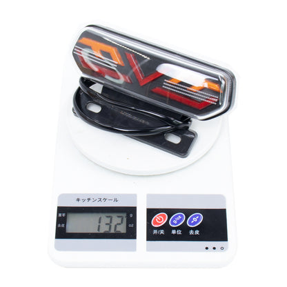Factory wholesale electric car motorcycle tail light assembly 12V with bracket LED horse racing three-in-one driving tail light