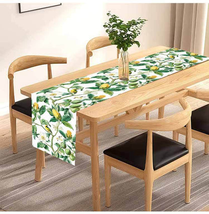 Cross-border new passion fruit table runner American Amazon linen living room coffee table dining table table mat decorative tea tablecloth