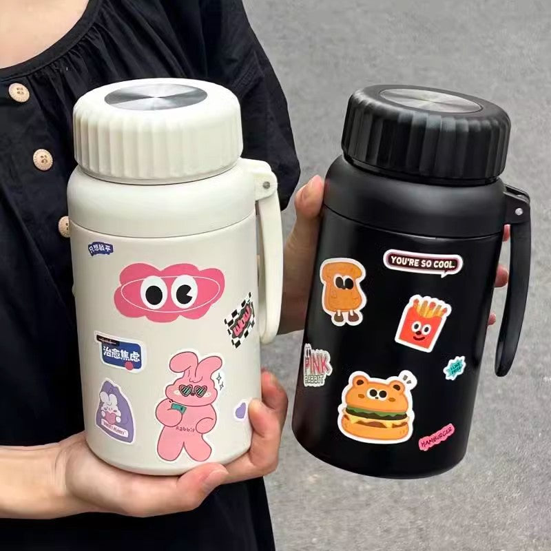 Cross-border Stainless Steel Large Capacity Outdoor Sports Water Cup 316 Tea Water Separation Thermos Cup High Color Value Student Water Cup
