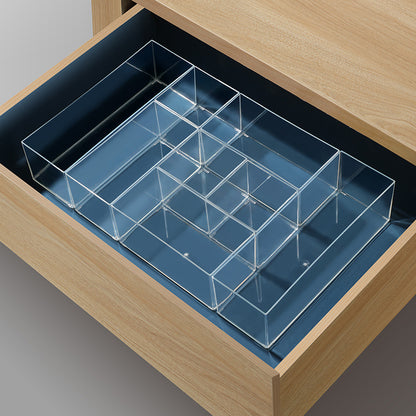 Enlarge 40cm Long Transparent Box Narrow Long Square Storage Box 15cm Wide Water-tight Drawer Finishing