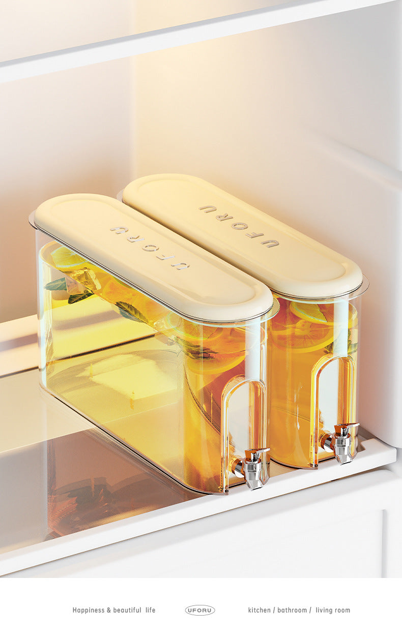 Refrigerator Cold Kettle with Faucet Household Advanced Sense Large Capacity Sealed Gap Food Grade Plastic Juice Cold Kettle