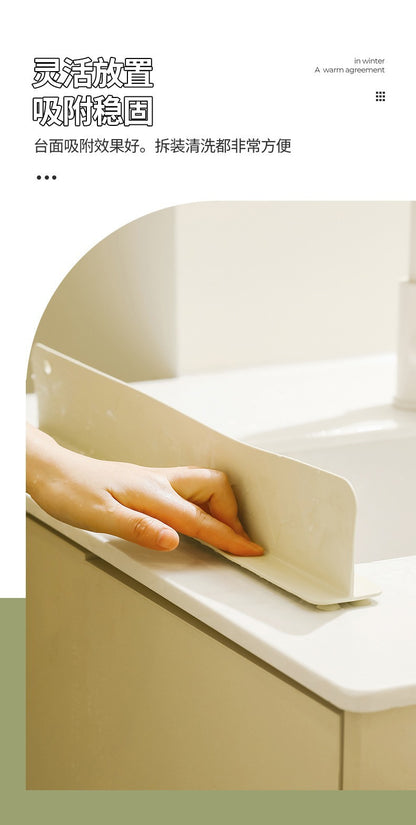 Water Splash Guard for Kitchen Sink, Dishwashing Sink, Washbasin, Anti-Splash Pad, Silicone Water Barrier Strip, Cross-Border