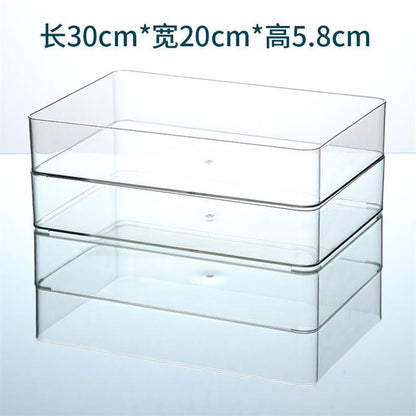 Desktop Storage Box Dormitory Cosmetics Transparent Basket Acrylic Drawer Mask Organizer Box Snack Sundry Storage Rack