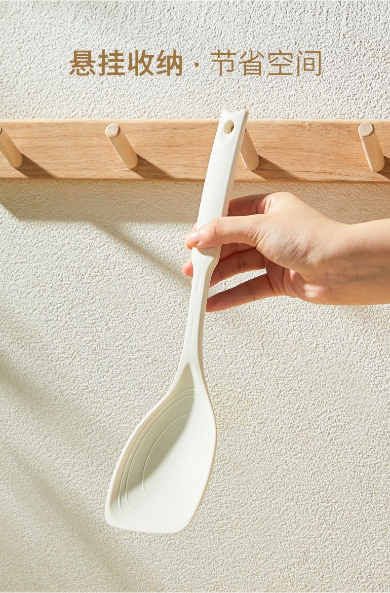 Multi-functional silicone spatula soup spoon kitchen daily food kitchen complementary food tool non-stick pan spatula spoon high temperature resistant kitchenware