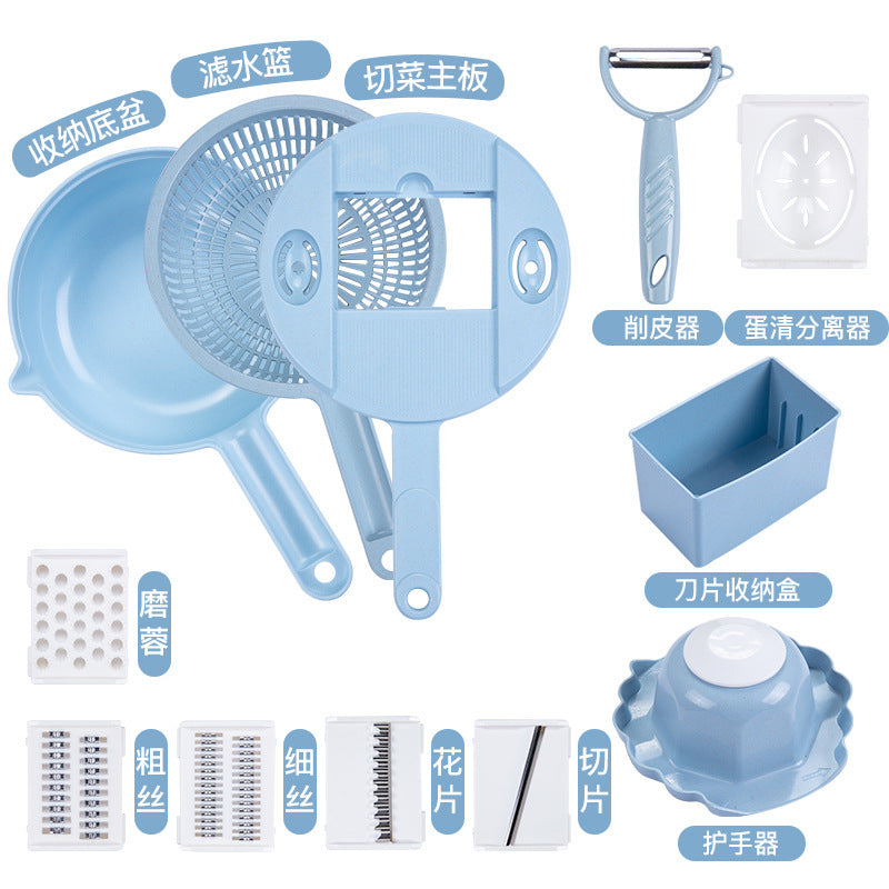 Multi-functional vegetable cutter flapper potato silk artifact coarse silk household grater does not hurt hands wipers slicer