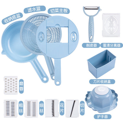 Multi-functional vegetable cutter flapper potato silk artifact coarse silk household grater does not hurt hands wipers slicer
