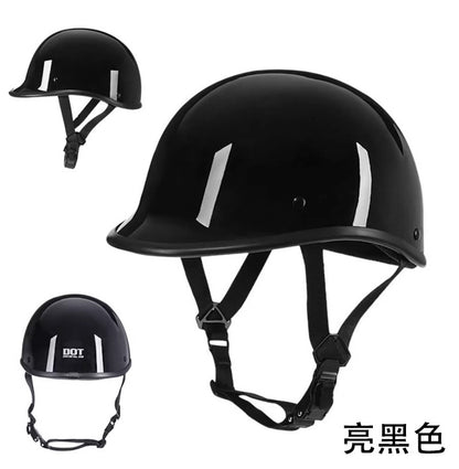 Safety certification car helmet spring retro motorcycle half helmet men and women motorcycle helmet scoop helmet LUOK