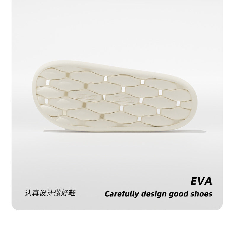 Leakage bathroom slippers ladies summer 2025 new indoor home non-slip bath quick-drying non-stinky feet sandals men