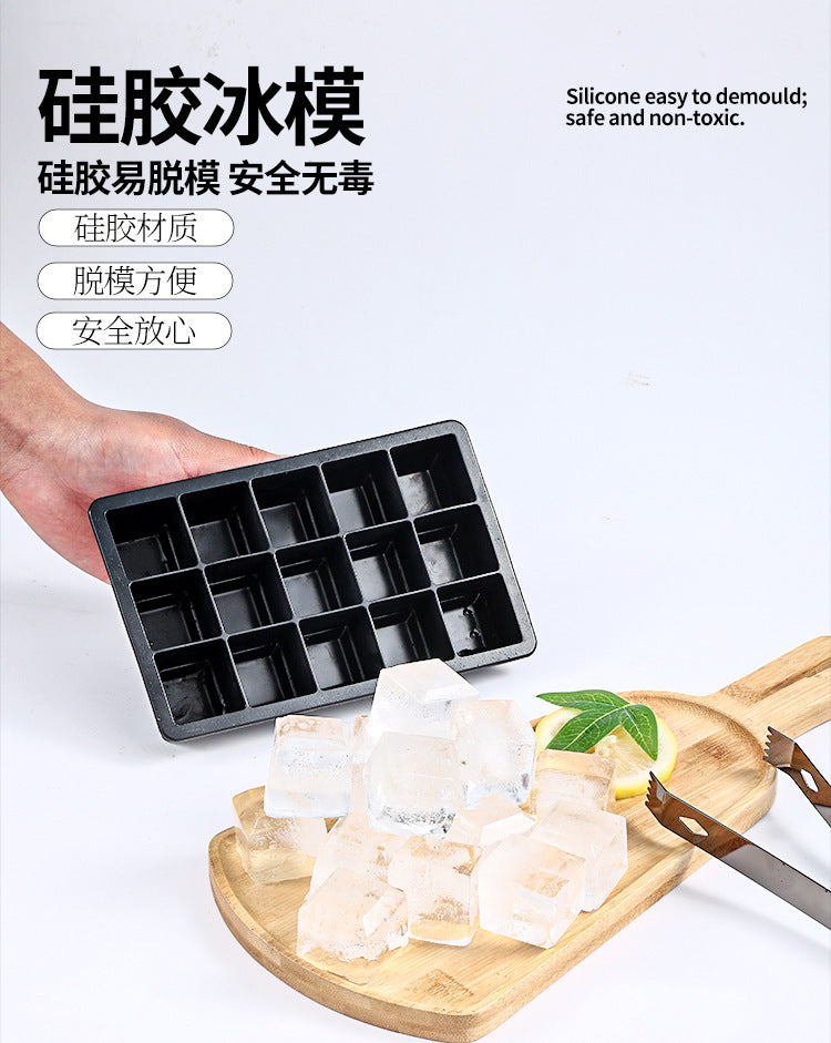 15 even square ice cube ice cube film with food grade silicone ice cube easy demoulding ice box for summer drinks