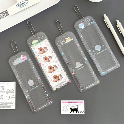 Original Summer Dessert Four-Frame Card Holder Idol Small Card Life Four-Frame Glitter Card Holder Star-Chasing Storage Card Holder